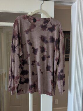Lululemon LAB Wool Blend All Yours Long Sleeve (Mimic Tie Dye Dusty Bronze)